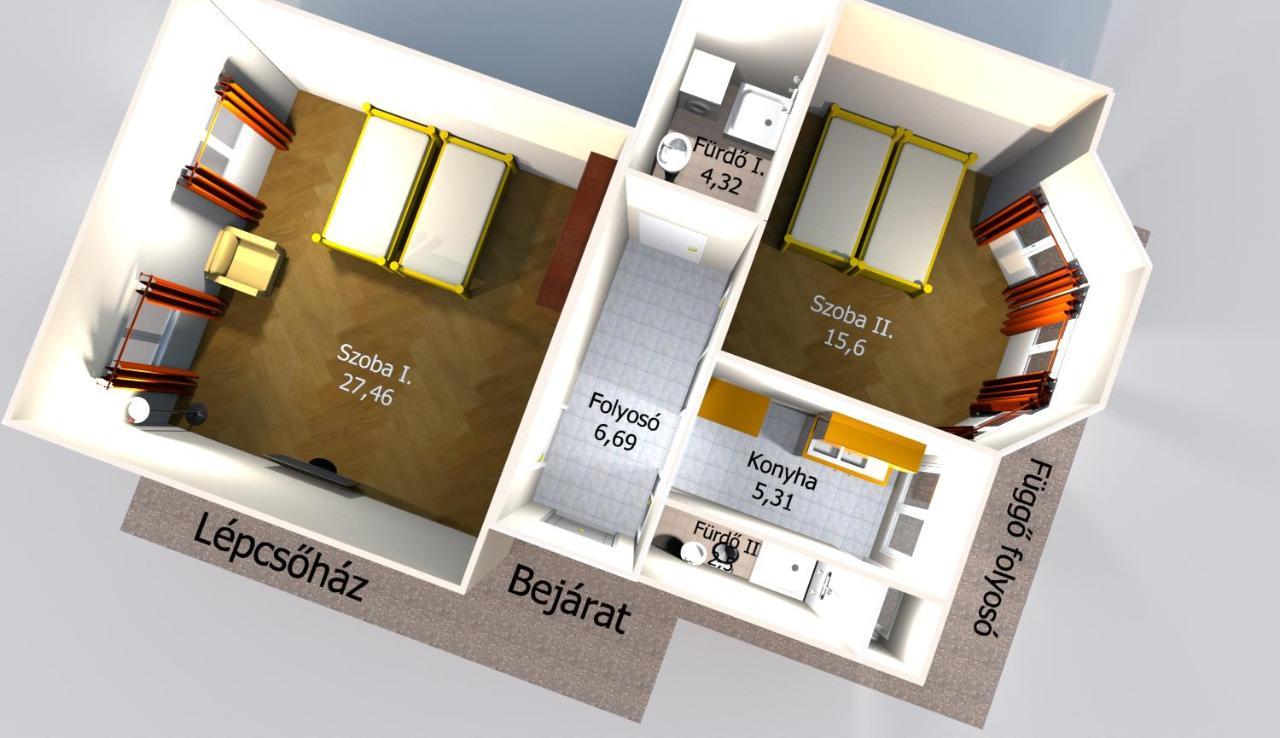 Dozsa Apartman Szeged Eksteriør bilde